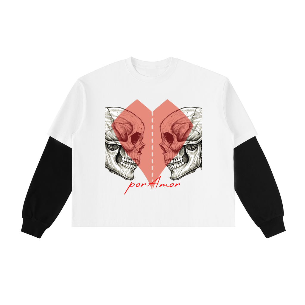 Long Sleeve Skull Heart